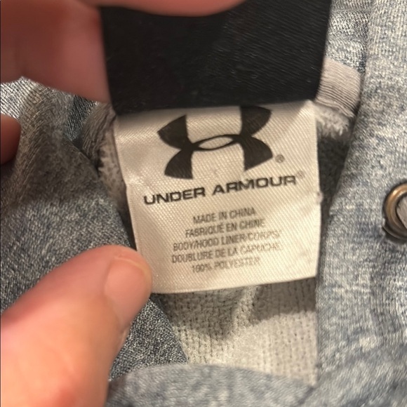 Under Armour Gray Classic Hoodie Sweatshirt - Picture 3 of 8